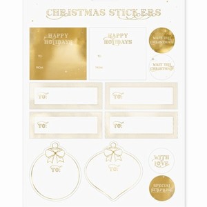 SAMOLEPKY vánoční zlaté