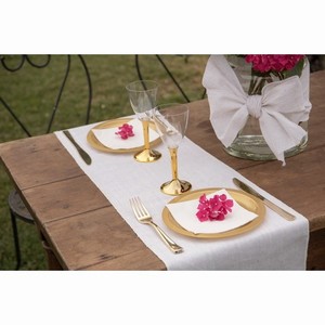 ŠERPA stolová lněná bílá 28cm/3m 1