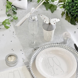 erpa stolov metalick stbrn 30cmx5m