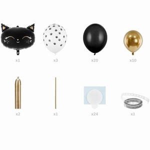 Set balónků Kočka černá, 83x140cm