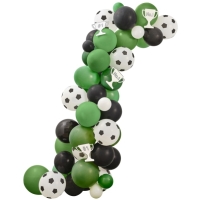 Set balónků na balónkovou girlandu s dekoracemi Fotbal 55 ks