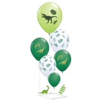Set balónků se stojanem Dino 6 ks