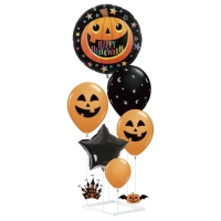 Set balónků se stojanem Halloween dýně 6 ks