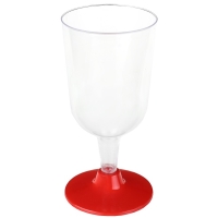 Skleni�ka na v�no znovupou�iteln� �erven� 200 ml
