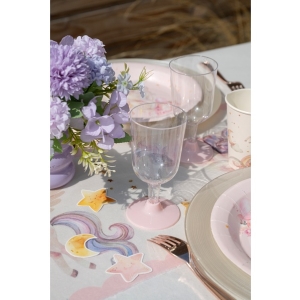 Skleničky na víno růžové 200 ml 6 ks