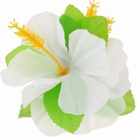 Sponka havajský Květ, bílý 1 ks