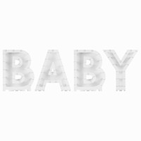 Stojan na balónovou mozaiku „Baby“ DIY - 80 cm