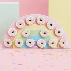 Stěna na donuty duha