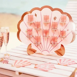 Stojan na panáky Mušle 43 x 38 cm