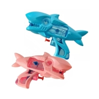 Stříkací vodní pistole Žralok s cukrovinkou růžová