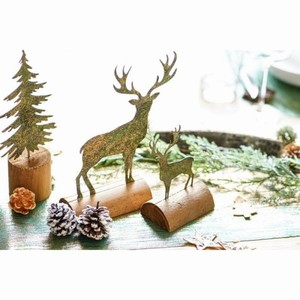 DEKORACE Stromeček zlato-zelený na podstavci 24cm