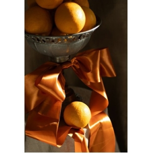 Stuha saténová rezavá 10cm/25m