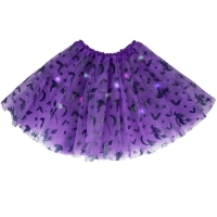 Sukn tylov fialov s arodjnicemi s LED