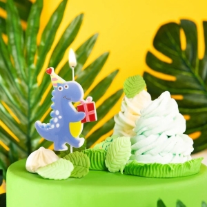 Svka Dinosaur modr s drkem 10cm 1ks