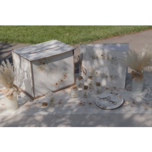 Svíčka bílá s korkem 4x4x6 cm