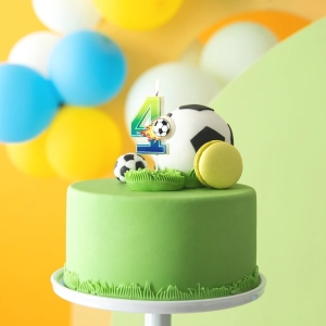 Svka dortov Fotbal "4" 6 cm
