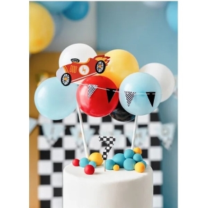 Svíčka dortová číslo 7 Závodní motiv 5,5 cm