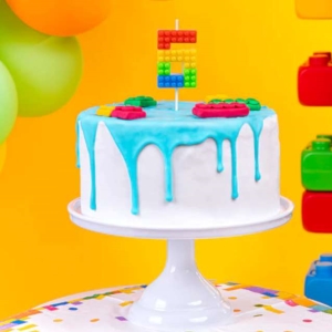 Svka dortov slo 6 Lego kostiky 11 cm