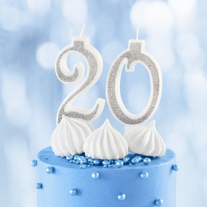 Svka narozeninov slo "0" tpytiv stbrn 7 cm