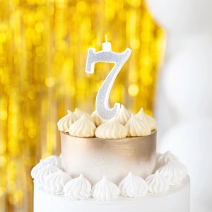 Svka narozeninov slo "7" tpytiv stbrn 13 cm