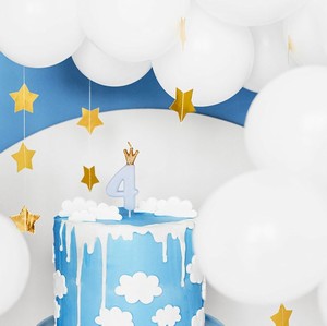 SVÍČKA narozeninová číslo 4, světle modrá