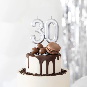 Svka narozeninov slo "0" stbrn 7 cm