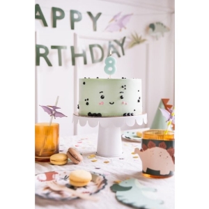 Svíčka narozeninová číslo 8, světle modrá 5,5 cm