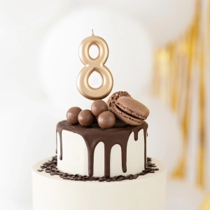 Svka narozeninov slo "8" zlat 7 cm