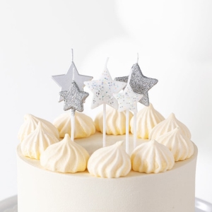 Svky dortov Hvzdy stbrn 5 ks