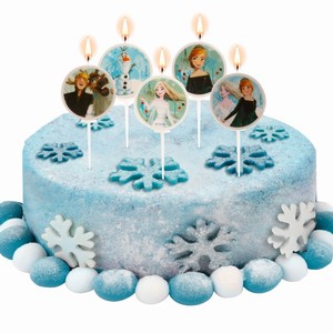 Svky dortov kulat Frozen II 3 cm 5 ks