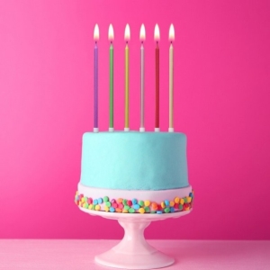 Svky dortov metalick mix barev 13,5 cm 6 ks