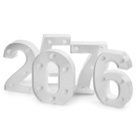 Svíticí číslice 2024 Happy New Year 16 cm