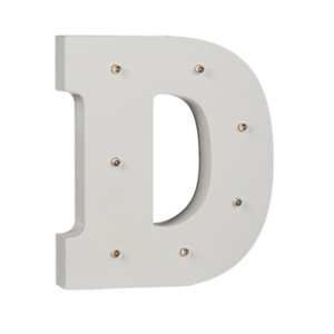 Led písmeno svíticí D 16 cm