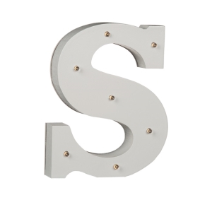 Led písmeno svíticí S 16 cm