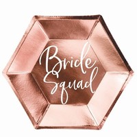 TALÍŘE Bride squad růžové zlato 23cm