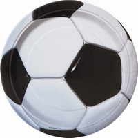 TALÍŘE papírové Fotbalový míč 22cm 8ks Eco