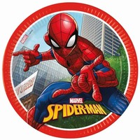 TALÍŘKY papírové Spiderman Crime Fighter 23 cm 8 ks