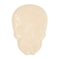 Tác béžový ve tvaru lebky 23x33 cm