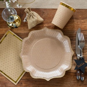 TALE kraft se zlat.puntky  a lemovnm