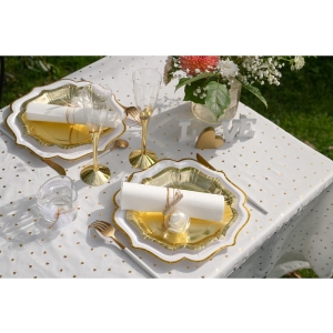 Tale bl se zlatm okrajem 27cm