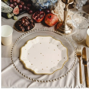 Tale paprov svtl s hvzdikami 21 cm 6 ks