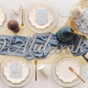 Tale paprov svtl s hvzdikami 21 cm 6 ks