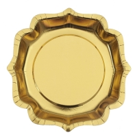 Tal��e pap�rov� metalick� zlat� 27 cm