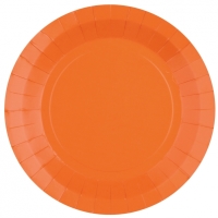 Talíře papírové oranžové 22,5 10 ks