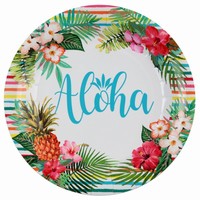 Talířky papírové Aloha 22,5 cm 10 ks