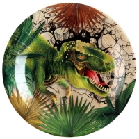 Talířky papírové Dinosaur 22,5 cm 10 ks