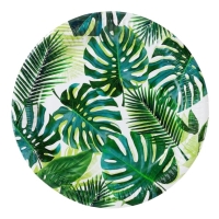 Talířky papírové Tropická fiesta Palmový list
