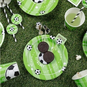 Talky paprov Fotbal 18 cm 6 ks