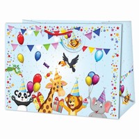 Taška dárková Jumbo Party zvířátek multicolor 44,5 x 33 x 13,7 cm