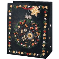 Taška dárková Maxi Vánoční baňka 33 x 26,7 x 13,7 cm